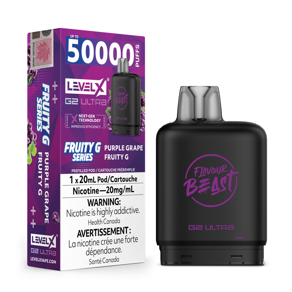 Level X G2 Ultra Pod 50K 20ML - Purple Grape Fruity G 20mg