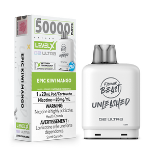 Level X G2 Ultra Unleashed Pod 50K 20ML - Epic Kiwi Mango Iced 20MG