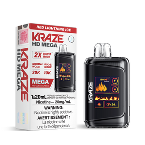 Kraze HD Mega - Red Lightning Ice 20mg