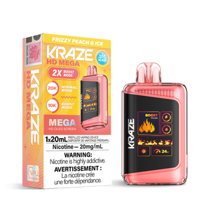 Kraze HD Mega - Frizzy Peach G Ice 20mg