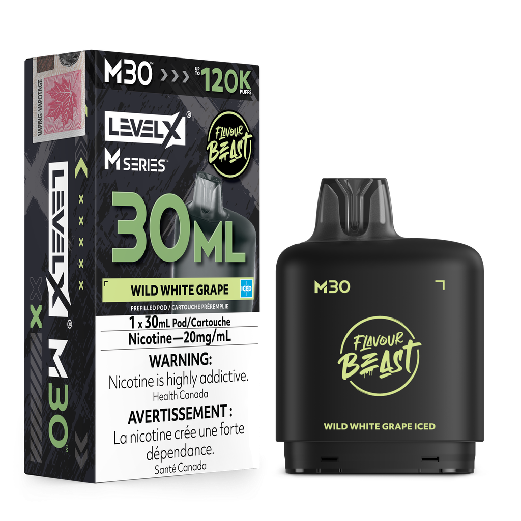 Level X M Series 30ml Pod - Wild White Grape Iced 20mg