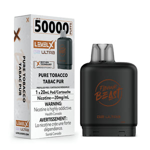 Level X G2 Ultra Pod 50K 20ML - Pure Tobacco 20mg