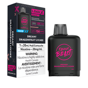 Level X Flavour Beast BOOST Pod - Dreamy Dragonfruit Lychee Iced 20MG