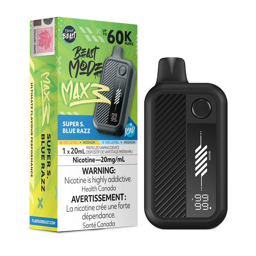 Flavour Beast Beast Mode Max 3 - Super S. Blue Razz Iced 20mg