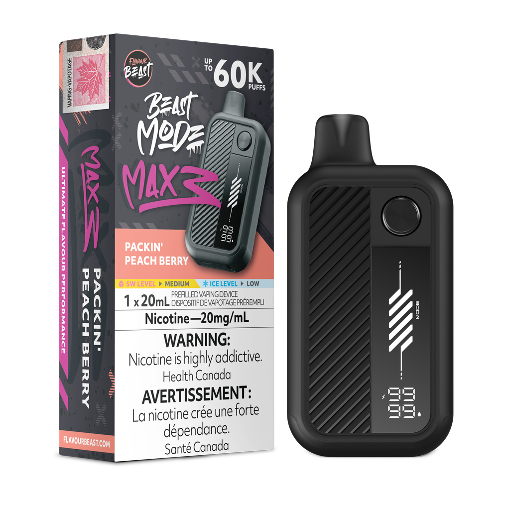 Flavour Beast Beast Mode Max 3 - Packin' Peach Berry 20mg