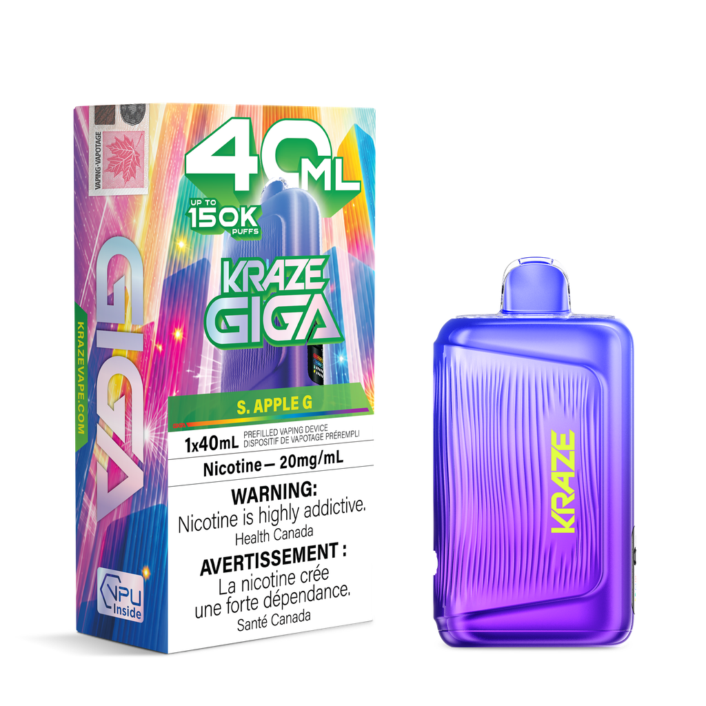 Kraze Giga 40ml - S. Apple G 20mg