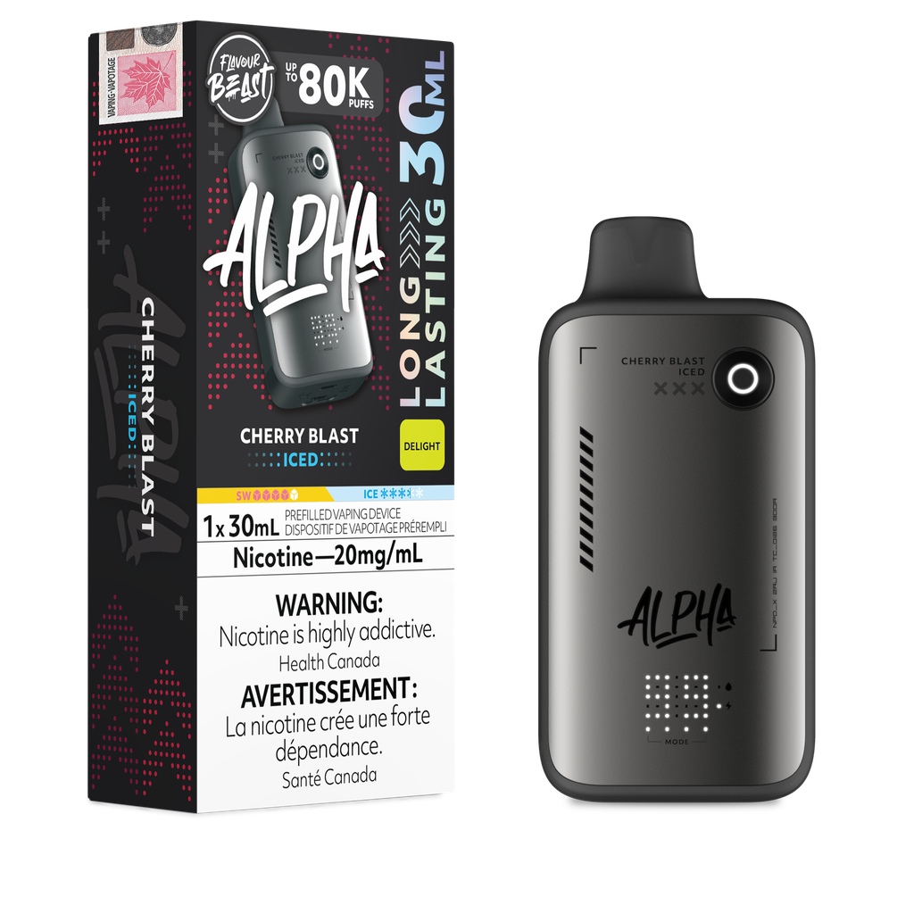 Flavour Beast Alpha 30ml 80k Puff Disposable - Cherry Blast Iced