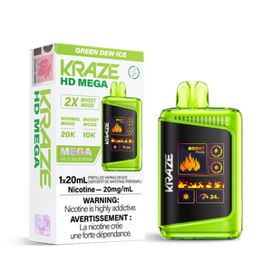 Kraze HD Mega - Green Dew Ice 20mg