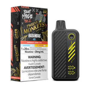 Flavour Beast Beast Mode Max 2 x Twelve Monkeys - Harambae Iced 20mg