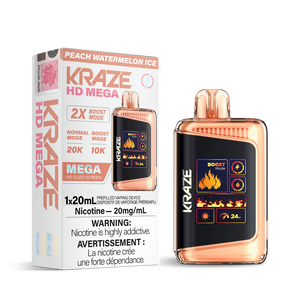 Kraze HD Mega - Peach Watermelon Ice 20mg