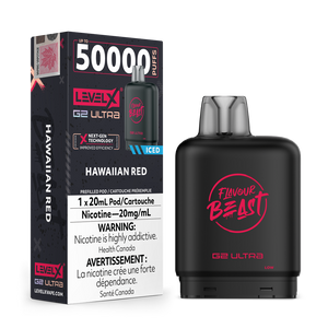 Level X G2 Ultra Pod 50K 20ML - Hawaiian Red Iced 20mg