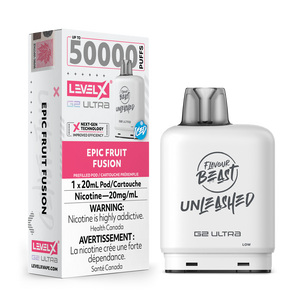 Level X G2 Ultra Unleashed Pod 50K 20ML - Epic Fruit Fusion Ice 20MG
