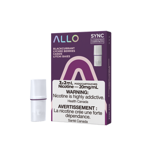 Allo Sync Blackcurrant Lychee Berries Pods 3 pack