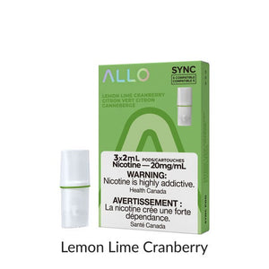 Allo Sync Lemon Lime Cranberry Pods