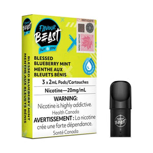 Flavour Beast Pod Pack - Blessed Blueberry Mint Iced 20MG (3/PK)