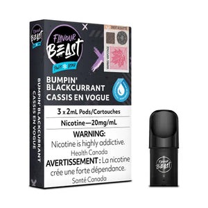 Flavour Beast Pod Pack - Bumpin' Blackcurrant Iced 20MG (3/PK)