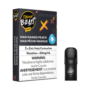 Flavour Beast Pod Pack - Mad Mango Peach 20MG (3/PK)