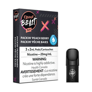 Flavour Beast Pod Pack - Packin' Peach Berry (Pop'n Peach Berry) (3/PK)