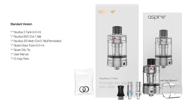 Aspire Nautilus 3 - Avalon Vapor Aspire Nautilus 3 - Avalon Vapor